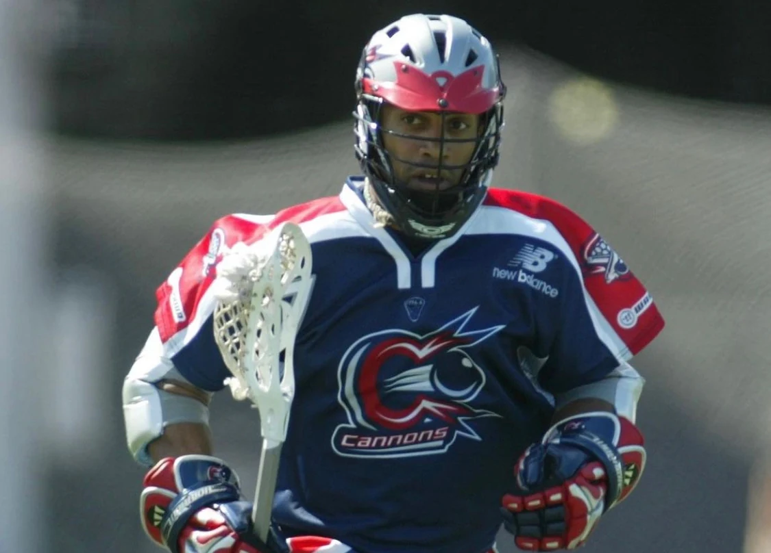 Brian Silcott competing for the Boston Cannons in Major League Lacrosse